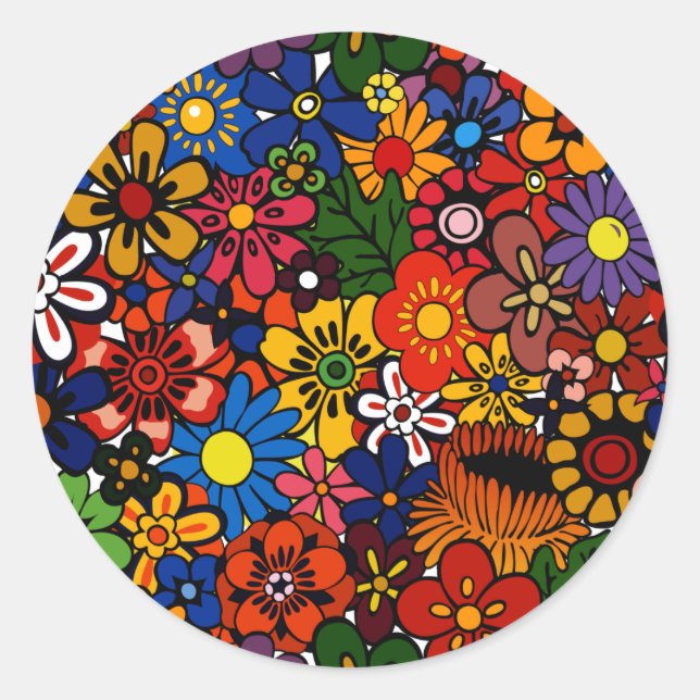 Pattern 1 classic round sticker (Front)