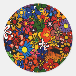 Pattern 1 classic round sticker