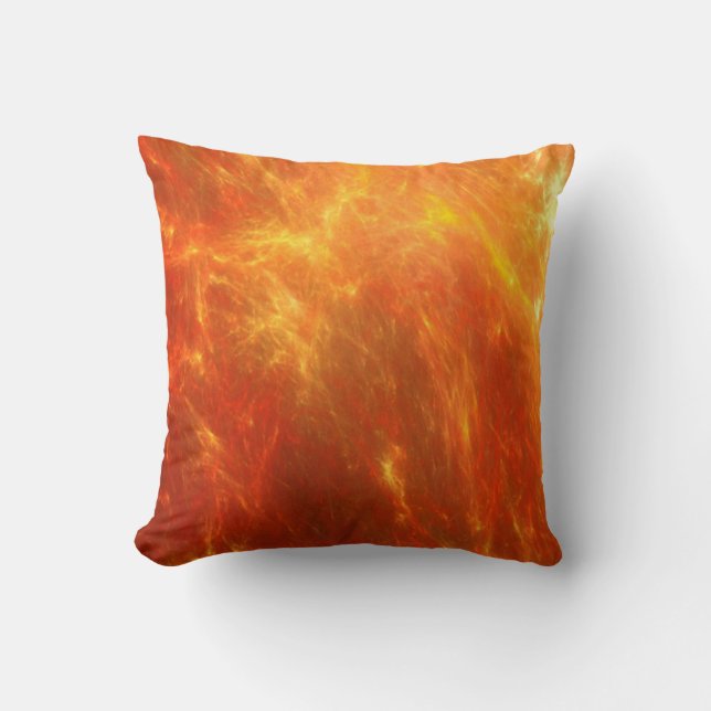 Pattern #20-fire throw pillow (Front)