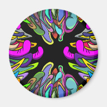 Pattern 243X2 Round Magnet