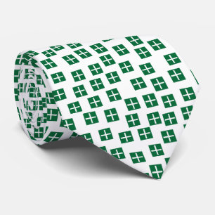 Pattern 270715 - Forest Green and White Tie