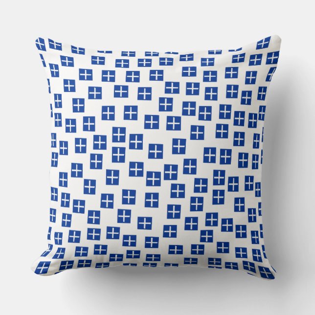 Pattern 270715 - Navy and White Throw Pillow (Front)