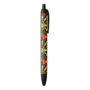 pattern 2 black ink pen