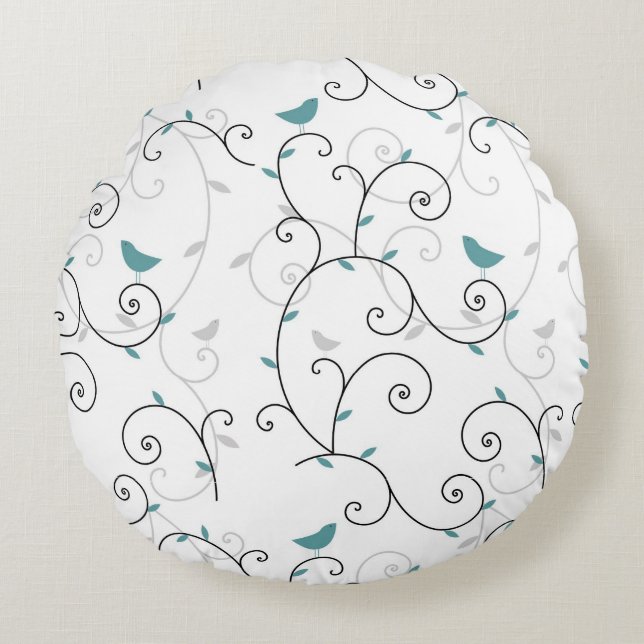 pattern 3 round pillow (Front)