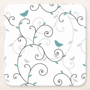 pattern 3 square paper coaster