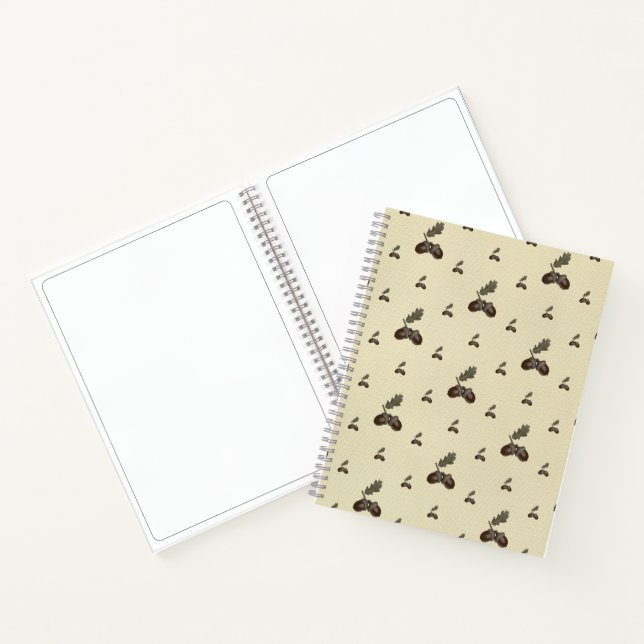 pattern_4_acorn_2 spiral notebook (Inside)