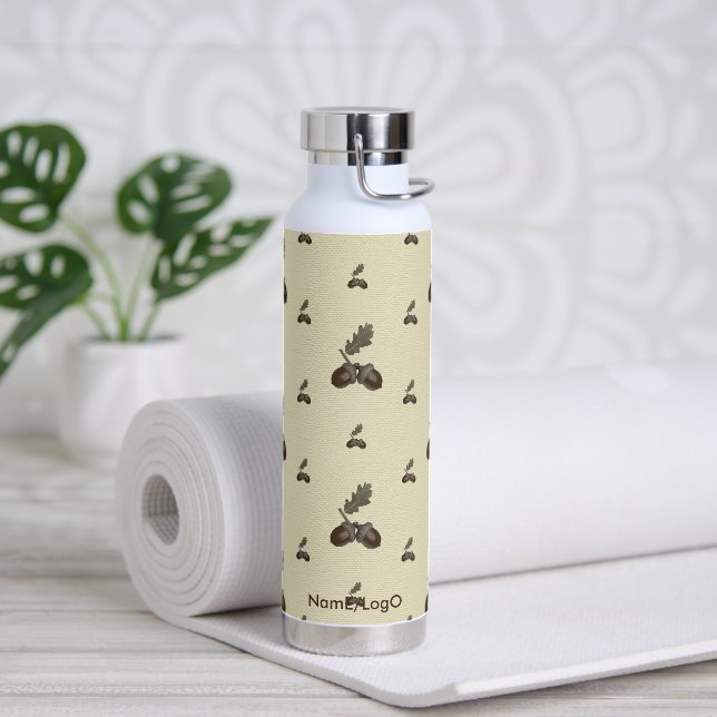 pattern_4_acorn_2 water bottle (Yoga)