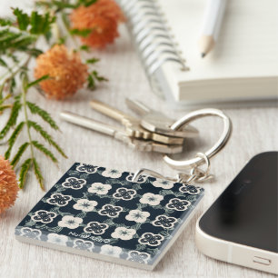 pattern_5_flower_1 acrylic keychain