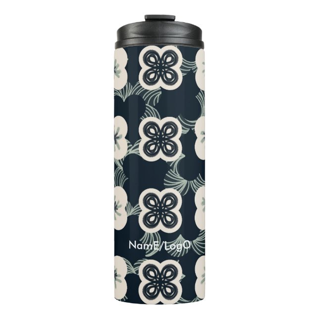 pattern_5_flower_1 thermal tumbler (Front)