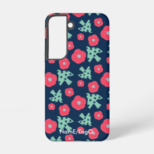 pattern_7_camellia and bird_1 samsung galaxy case