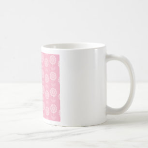 Pattern Abstract Art Pink Floral Flowers Coffee Mug