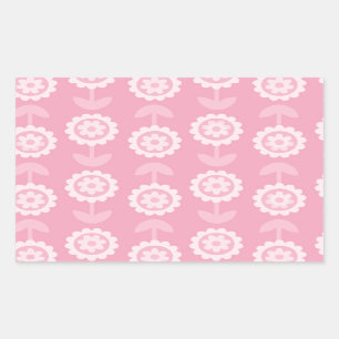 Pattern Abstract Art Pink Floral Flowers Sticker