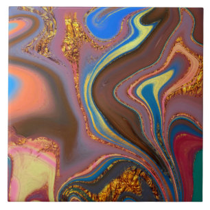 pattern abstract brown tile