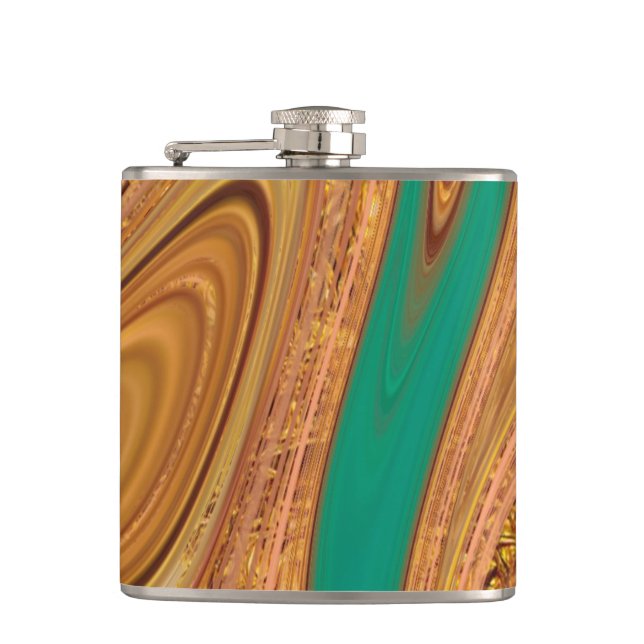 pattern abstract. hip flask (Front)