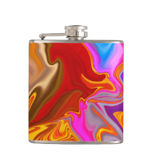 pattern abstract. hip flask