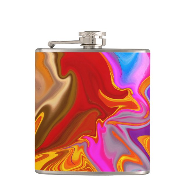 pattern abstract. hip flask (Front)
