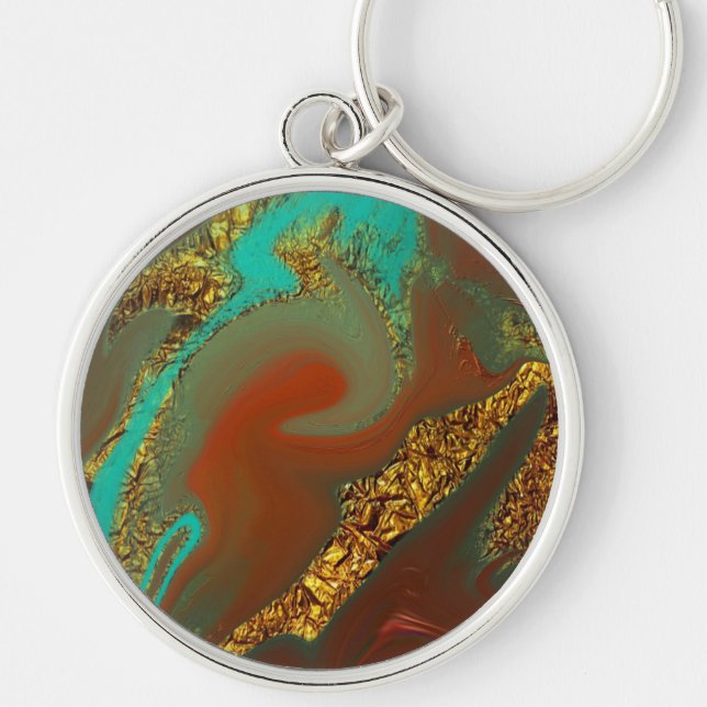 pattern abstract keychain (Front)