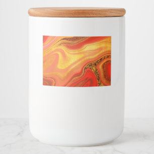 pattern abstract marbled food label