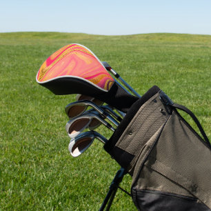 pattern abstract marbled golf head cover
