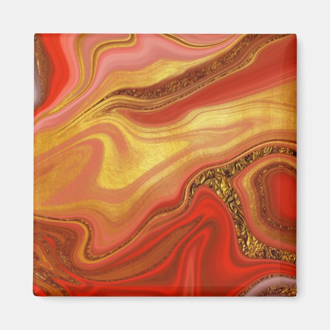 pattern abstract marbled magnet (Front)