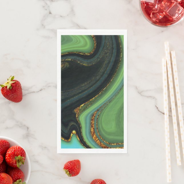 pattern abstract marbled napkin (Insitu)