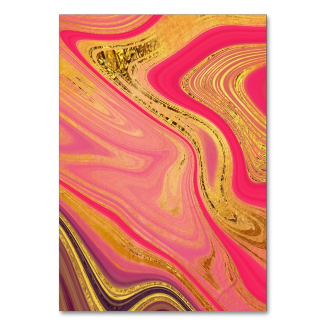 pattern abstract marbled table number (Back)