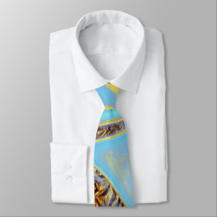 pattern abstract marbled tie