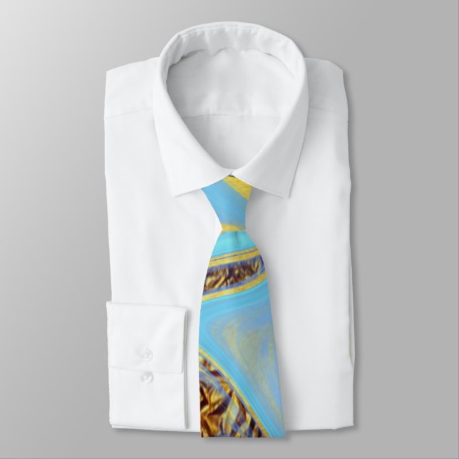 pattern abstract marbled tie (Tied)