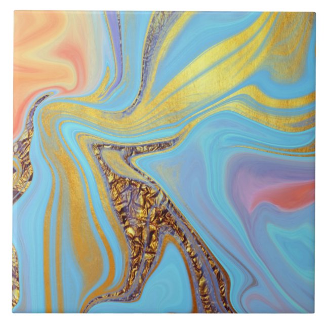 pattern abstract marbled tile (Front)