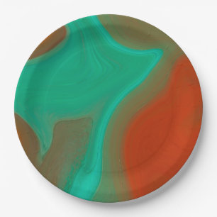 pattern abstract paper plate
