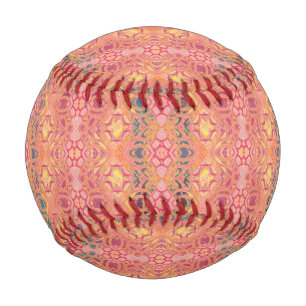 pattern abstract pink baseball