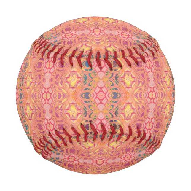 pattern abstract pink baseball (Front)