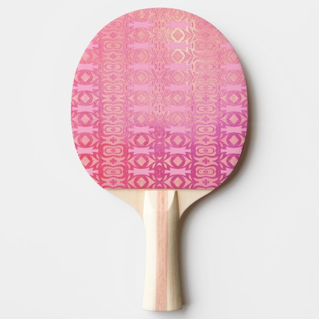 pattern abstract pink ping pong paddle (Front)