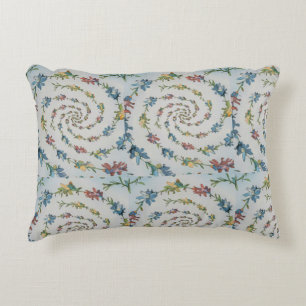 Pattern Accent Floral Brushed Polyester Pillow