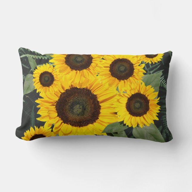 pattern and glam style lumbar pillow (Front)