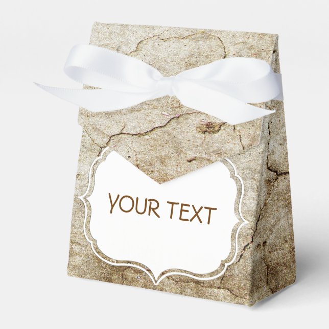 Pattern - antique grunge style + your text favor box (Front Side)