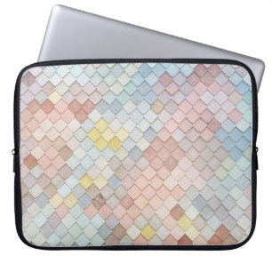 Pattern Art Cute Pastel Patterns Geometric Design Laptop Sleeve