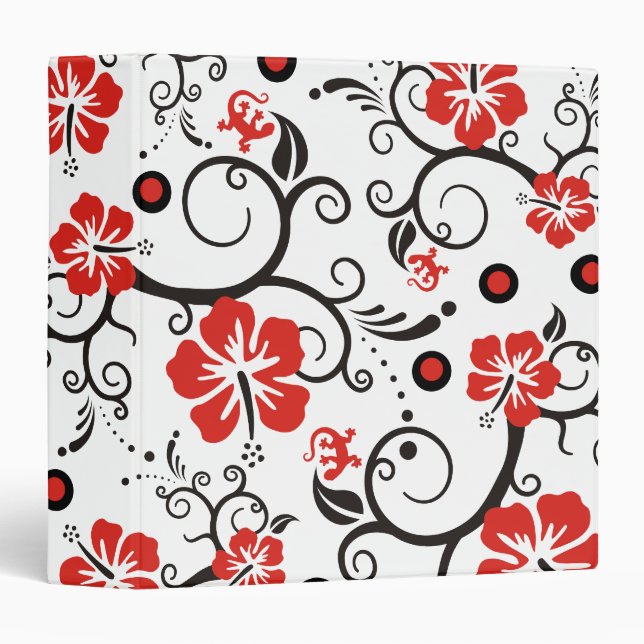 Pattern ARTs - hibiscus decor Binder (Front/Spine)