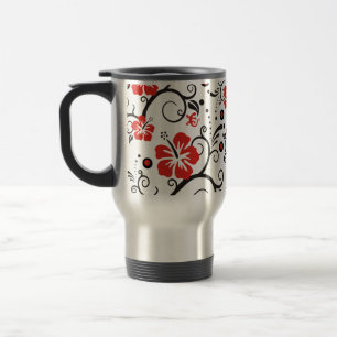 Pattern ARTs - hibiscus decor Travel Mug