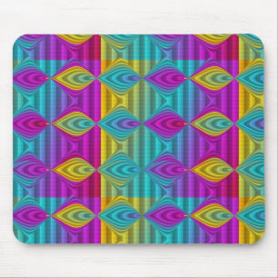 Pattern ARTs - stripes 3D coloured 21 Mouse Pad
