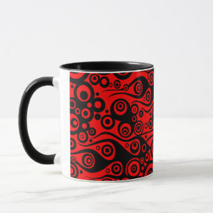 Pattern ARTs - Tattoo circle flames fire red Mug