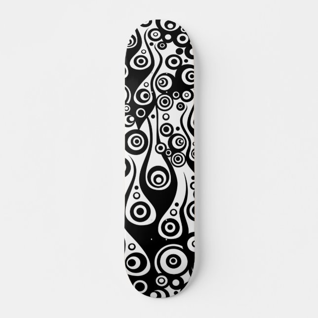 Pattern ARTs - Tattoo circle flames Skateboard (Front)