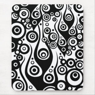 Pattern ARTs - Tattoo circle flames transparent Mouse Pad