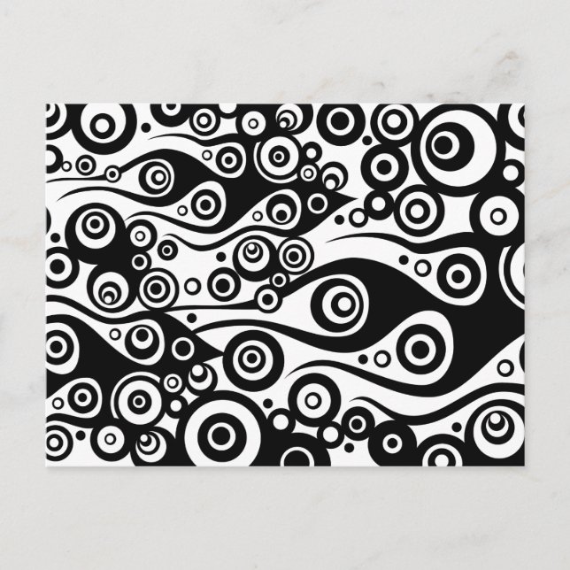 Pattern ARTs - Tattoo circle flames | transparent Postcard (Front)