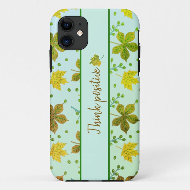 Pattern autumn leaves iPhone Case (Back)