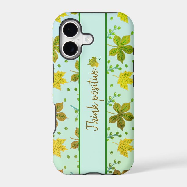 Pattern autumn leaves iPhone Case (Back)