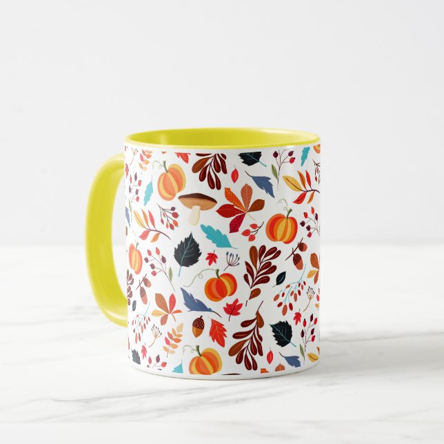 Pattern Autumn Mug (Front Left)