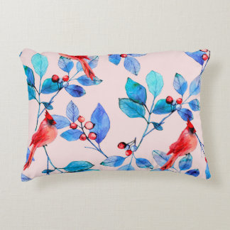 pattern background abstract red kaleidoscope desig accent pillow