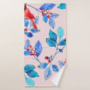 pattern background abstract red kaleidoscope desig bath towel