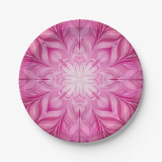 Pattern Batik Pink Paper Plate